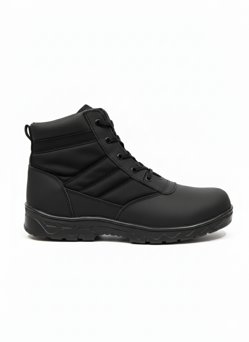 COMBAT SWAT HALF COLLAR TACTICAL BOOT (BLACK)