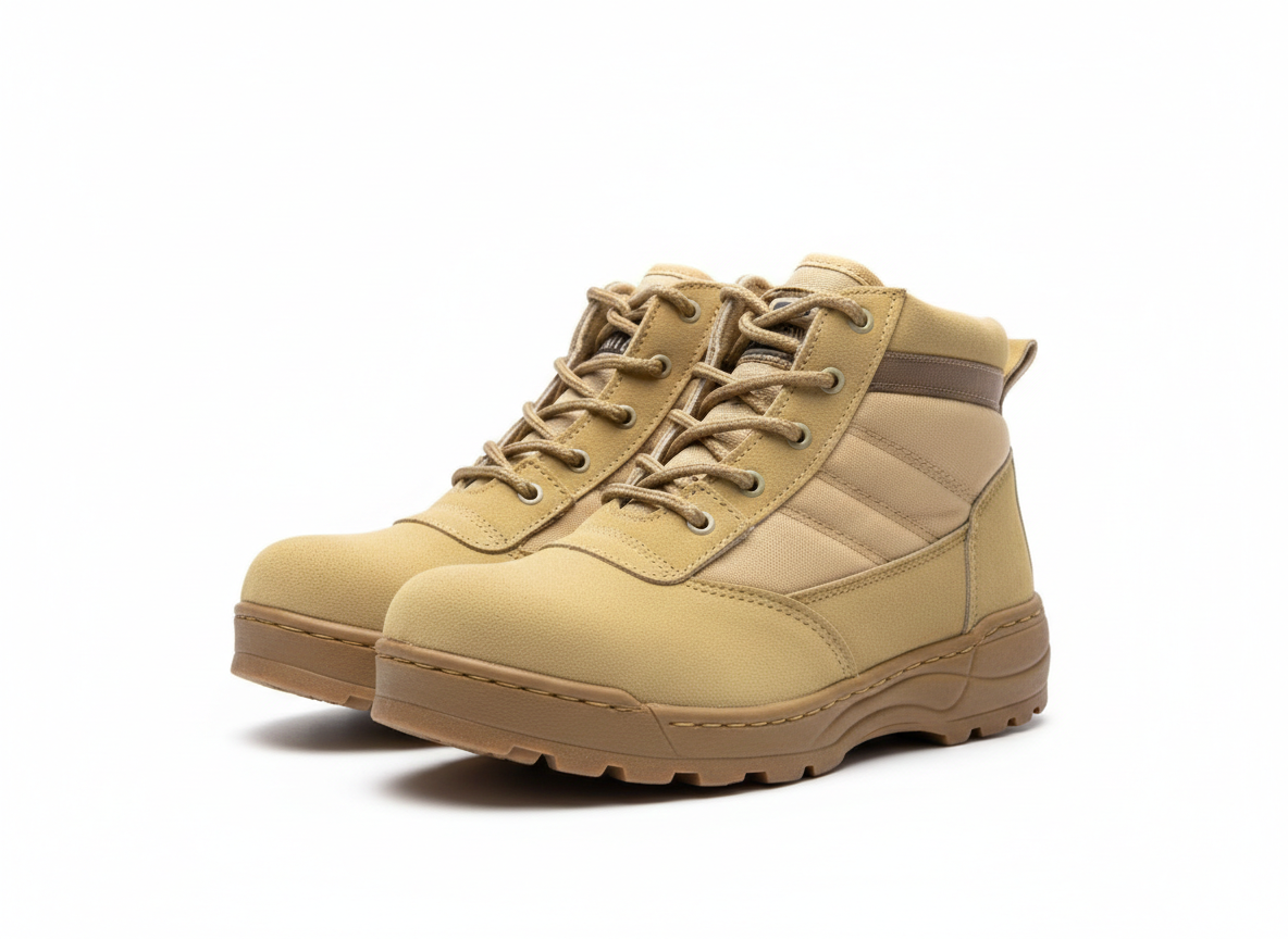 COMBAT SWAT HALF COLLAR TACTICAL BOOT (BEIGE)