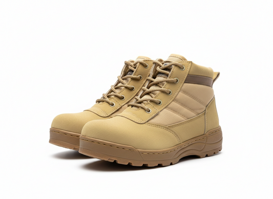 COMBAT SWAT HALF COLLAR TACTICAL BOOT (BEIGE)