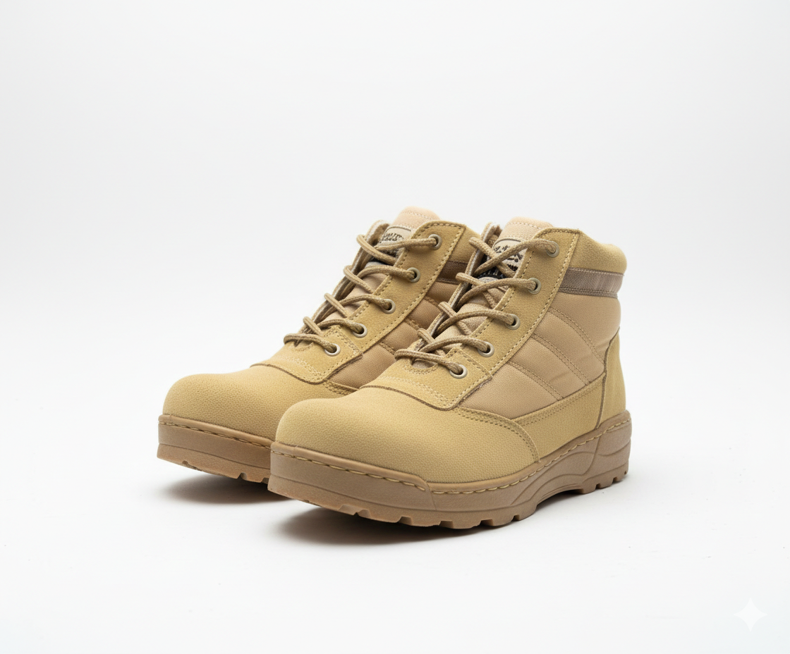 COMBAT SWAT HALF COLLAR TACTICAL BOOT (BEIGE)