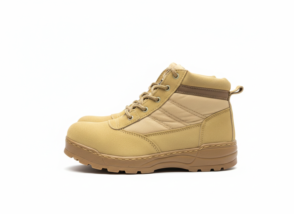 COMBAT SWAT HALF COLLAR TACTICAL BOOT (BEIGE)