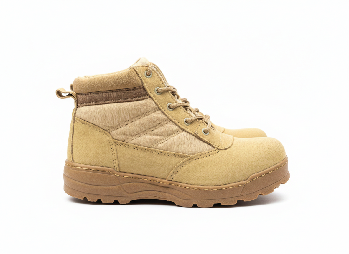 COMBAT SWAT HALF COLLAR TACTICAL BOOT (BEIGE)